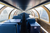 Upper level Ontario Northland Railway dome car Otter Rapids 701.