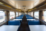 Seating in snack car 701.