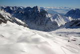 Au sommet du Zugspitze le plus haut sommet des Alpes allemandes