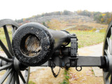 Gettysburg National Battlefield Cannon Atop Devils Den.jpg