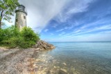 Point Pelee Lighthouse (from the east side), Pelee Island (Tonemapped)