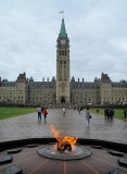 Centre Block and Centennial Flame, Parliament Hill, Ottawa, Ontario