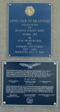 Plaque on Sabre Pylon, Zwicks Island Centennial Park, Belleville