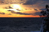 Sunset along Lake Superior (in Grand Marais)