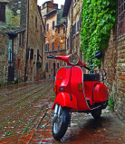 Red Vespa