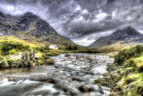 Lagangarbh Bothy on the river Coupall and the two Buachailles