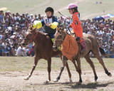 Neck and Neck at the end of 11Km Race, Naadam Festival