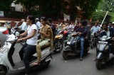Motor bikes are popular