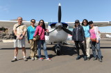 Flyover in this 8-seater - group shot before the flight