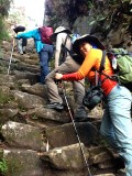 The last steep climb before Sun Gate