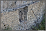 The cutout on the bridge is connected by a few large logs.  