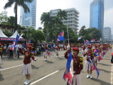 Jakarta jalan Thamrin car free sunday