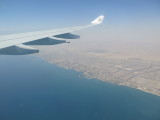 cruising over the Persian Gulf