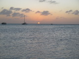 Aruba Palm beach sunset