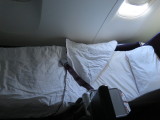 my bed Virgin Australia flight Sydney to Los Angeles in business class