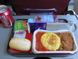 Qantas meal in economy Perth to Melbourne