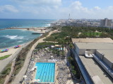 Tel Aviv view from my room at Hilton hotel