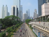 Jakarta jalan Thamrin car free sunday