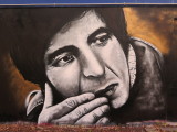 Auckland mural of Leonard Cohen