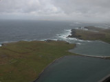 The narrow isthmus between West Burra and it southern peninsula, Mainland, Shetland