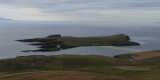 St Ninians Isle viewed from the radio masts at Ward of Scousburgh, Mainland, Shetland