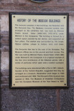 Information board regarding the buildings