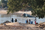 The Manambolo river ferry and the new slipway