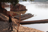 The canoes for the Manambolo Gorge trip