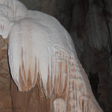 Limestone stalactite in one of the caves