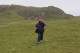 Elizabeth at Kiloran Bay, Colonsay