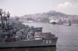 Moored American Destroyers
