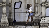 Model in pose