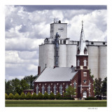 Church and Silo, Danville, KS