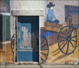 Blue door,  Leon,  Kansas.