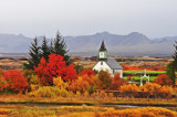 Church in high autumn