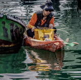 Kayak Fisherman in the Typhoon Shelter
