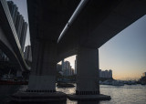 Sunset from the Ap Lei Chau bridges, Aberdeen Typhoon Shelter, Hong Kong Island