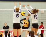 Queen's vs Western W-Volleyball 11-12-16