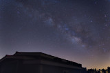 Milky Way over observatory