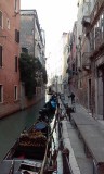 Side canal in Venice; plenty of gondolas, no waiting!