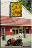 Indian Motorcycle In Front Of Eddies On Oneida Lake