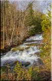 Stockbrideg Waterfalls Presented In A Vertical For Your Viewing 