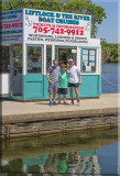 Anxious Young Boys Wait The Arrival Of The Lift Lock Tour Boat 