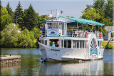 The Lift Lock Tour Boat Arrives To Pickup Its Passengers 