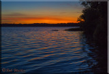 Sunset Alone On The St. Lawrence 
