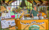 Employee Greets Folks Inside The Visitor Center