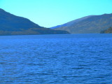 Inversnaid Holiday - View crossing Loch Lomond from our ferry to Inveruglas