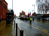 2013-03-21-18 Chalk Farm Band Marching to Open Air in Coopers Square