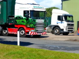 H6944 - PF14 LCA - Corie Mercedes + H0257 - BX02 LOD - Eddie Stobart @ Stobart Depot Carlisle