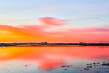 the bridge of Bolsa Chica at dawn